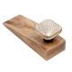 Light Grey Square Ceramic Wooden Door Stopper